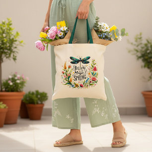 The Magic of Spring floral Tote Bag