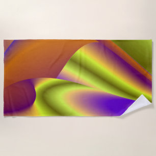 The Magic of Summer , Abstract 3D Art Beach Towel
