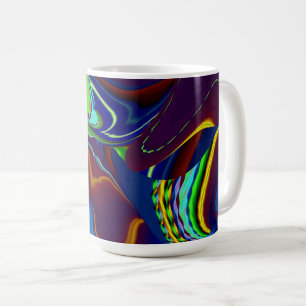 The Magic of Summer , Abstract 3D Art Coffee Mug