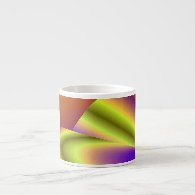 The Magic of Summer , Abstract 3D Art Espresso Cup (Front)