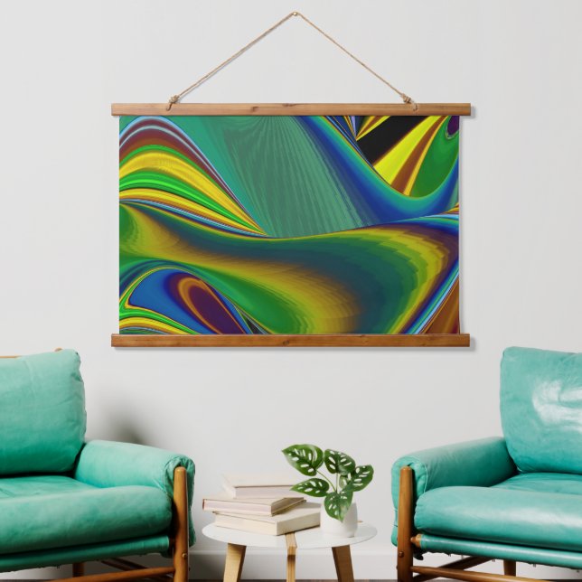 The Magic of Summer , Abstract 3D Art Hanging Tapestry (Living Room)