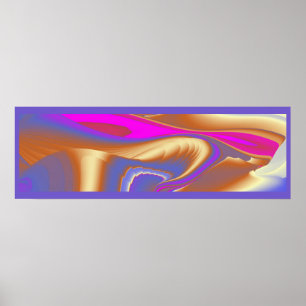 The Magic of Summer , Abstract 3D Art Poster