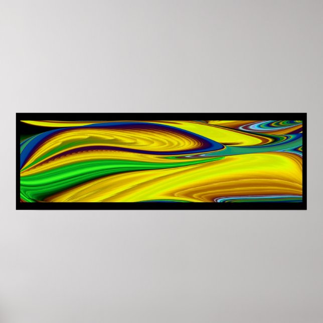 The Magic of Summer , Abstract 3D Art Poster (Front)