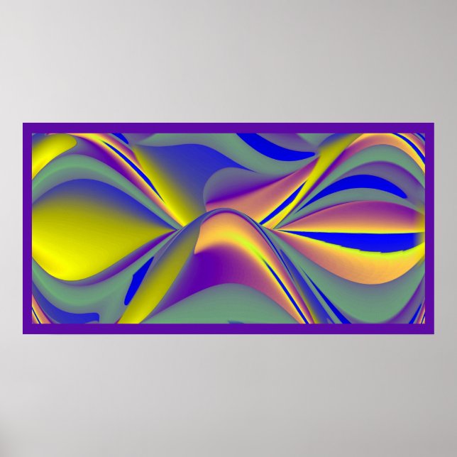 The Magic of Summer , Abstract 3D Art Poster (Front)