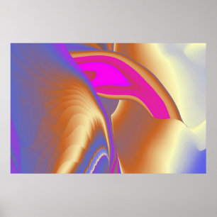 The Magic of Summer , Abstract 3D Art Poster