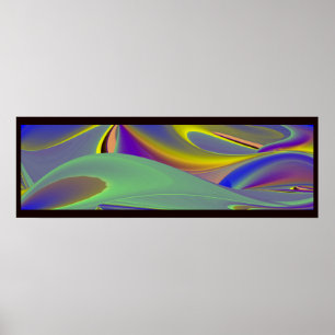The Magic of Summer , Abstract 3D Art Poster