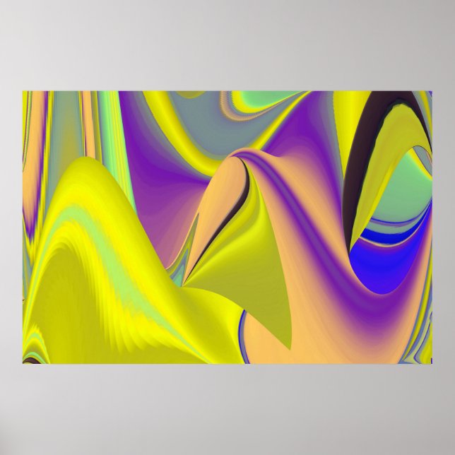 The Magic of Summer , Abstract 3D Art Poster (Front)