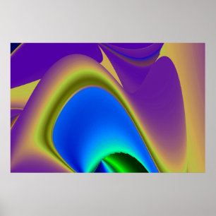 The Magic of Summer , Abstract 3D Art Poster