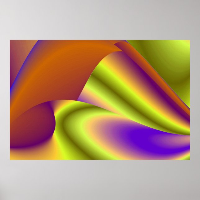 The Magic of Summer , Abstract 3D Art Poster (Front)