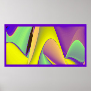 The Magic of Summer , Abstract 3D Art Poster