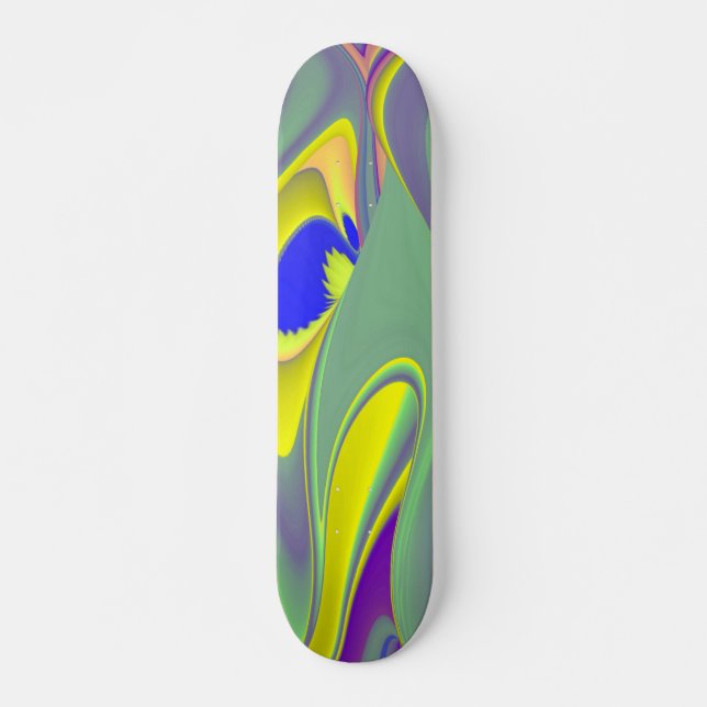 The Magic of Summer , Abstract 3D Art Skateboard (Front)