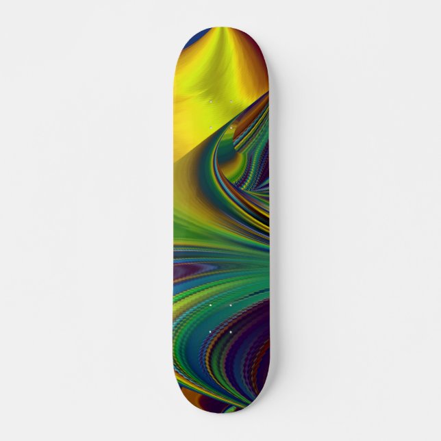 The Magic of Summer , Abstract 3D Art Skateboard (Front)