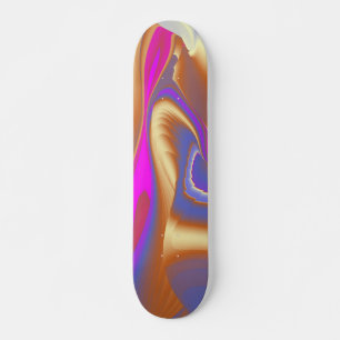 The Magic of Summer , Abstract 3D Art Skateboard