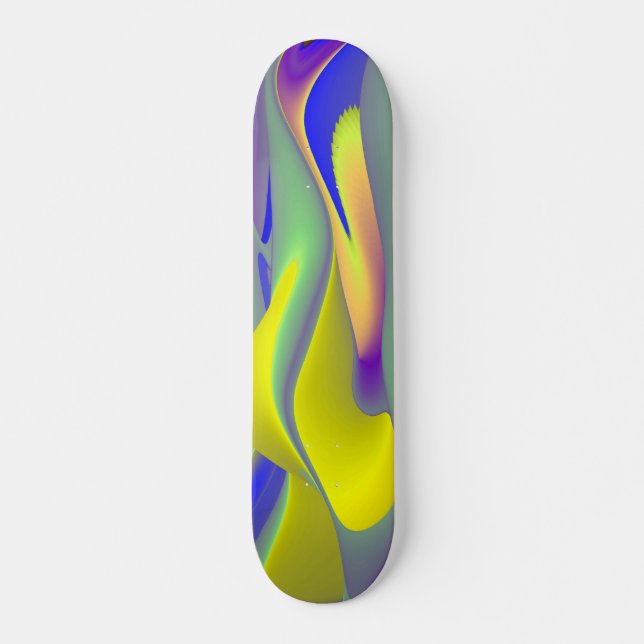 The Magic of Summer , Abstract 3D Art Skateboard (Front)