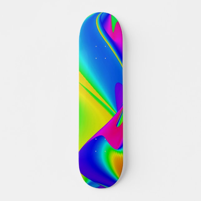 The Magic of Summer , Abstract 3D Art Skateboard (Front)