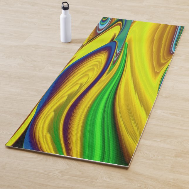 The Magic of Summer , Abstract 3D Art Yoga Mat (In Situ)