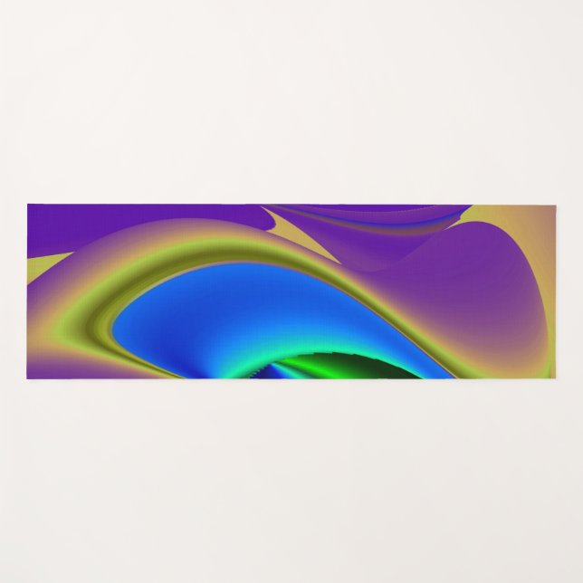 The Magic of Summer , Abstract 3D Art Yoga Mat (Front (Horizontal))