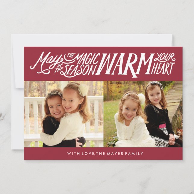 The Magic of the Season Holiday Photo Card (Front)