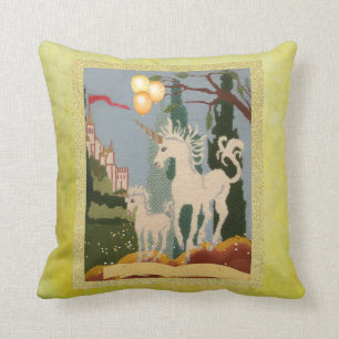 THE MAGIC OF UNICORNS AND NEEDLEPOINT CUSHION