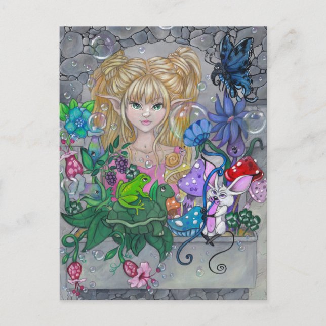 "The Magic Window" postcard (Front)