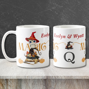 The Magic Witch Owl Fall Themed Personalised Coffee Mug