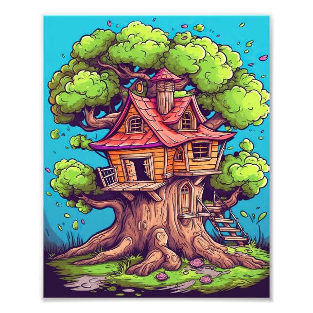 The Magical Carved Treehouse Poster (Front)