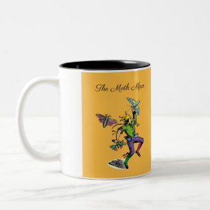 The magical damselfly woman and moth man Two-Tone coffee mug