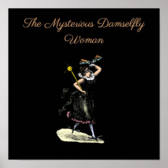 The magical damselfly woman poster (Front)