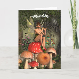 The Magical Flute-Player Greeting Card
