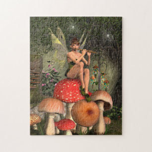 The Magical Flute-Player Postcard Magnet Jigsaw Puzzle
