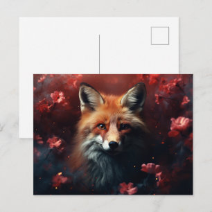 The Magical Gleam of the Starry Fox Postcard