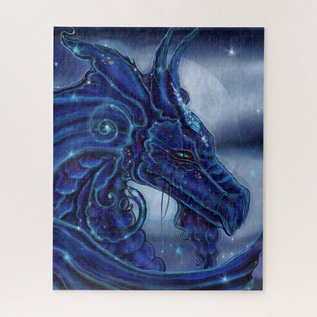 The "Magical Nigh" Dragon fantasy by Renee Lavoie Jigsaw Puzzle (Vertical)