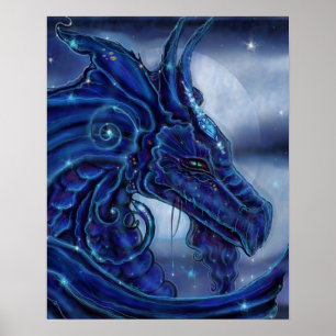 The "Magical Nigh" Dragon fantasy by Renee Lavoie Poster