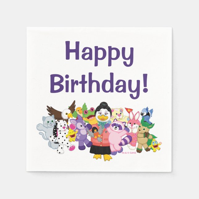 The Magical World of Webkinz Napkin (Front)