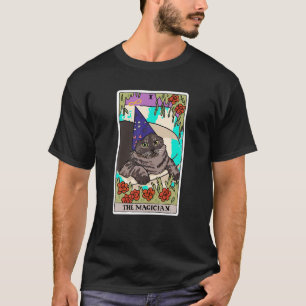 The Magician Cat Tarot Card Rider Waite Deck Hallo T-Shirt