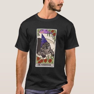 The Magician Tarot Card Funny Cat Lover Wizard Mag T-Shirt