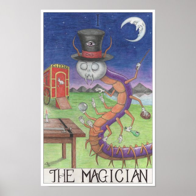 The Magician tarot card Poster (Front)