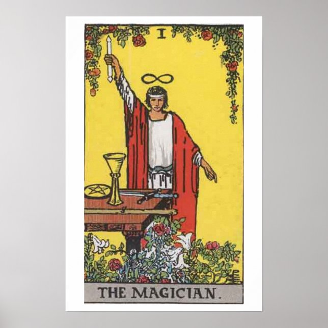 The Magician Tarot Card Poster (Front)