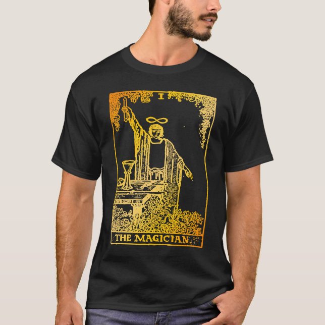 The Magician Vintage Tarot Card The Magician T-Shirt (Front)