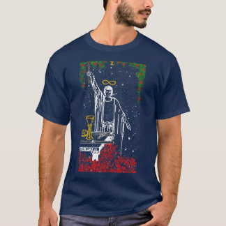 The Magician Winter Nights Snow Themed Tarot Card T-Shirt