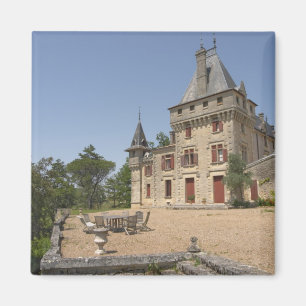 The magnificent Chateau de Pressac and garden Magnet