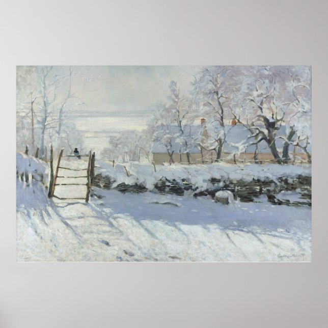The Magpie – Claude Monet – Die Elster – La Pie Poster (Front)