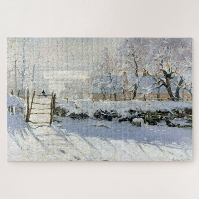 The Magpie, Monet Jigsaw Puzzle (Horizontal)