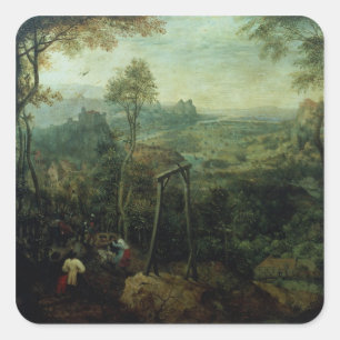 The Magpie on the Gallows, 1568 Square Sticker