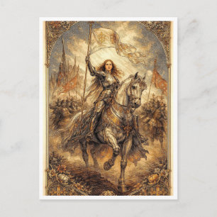 The Maid of Orleans. Historical postcard