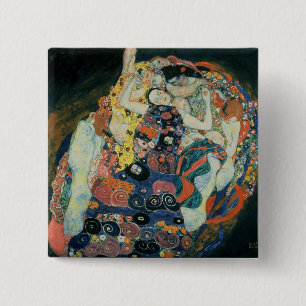The Maiden, 1913 (oil on canvas) 15 Cm Square Badge