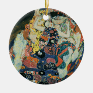 The Maiden, 1913 (oil on canvas) Ceramic Tree Decoration