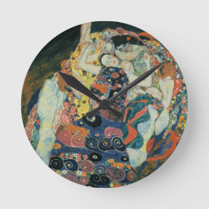 The Maiden, 1913 (oil on canvas) Round Clock