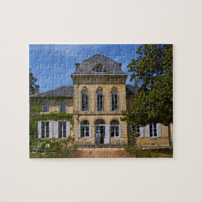 The main chateau building, renovated by jigsaw puzzle (Horizontal)