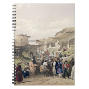 The Main Street in the Bazaar at Caubul, in the Fr Notebook